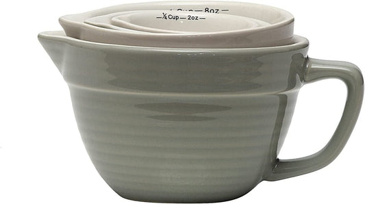 Batter Bowl Measuring Cups, Set of 4 Grey