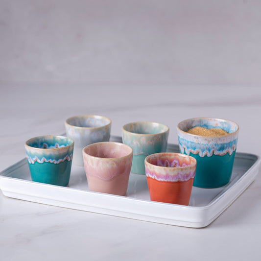 Casafina Grepresso Handmade Fine Stoneware Lungo Cup - Turquoise