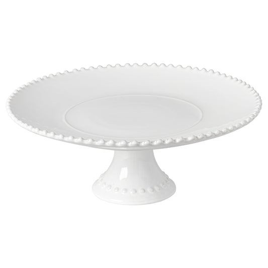 Casafina Pearl 13" Footed Ceramic Cake Stand