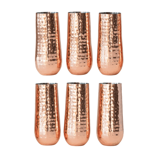 Copper Champagne Flute