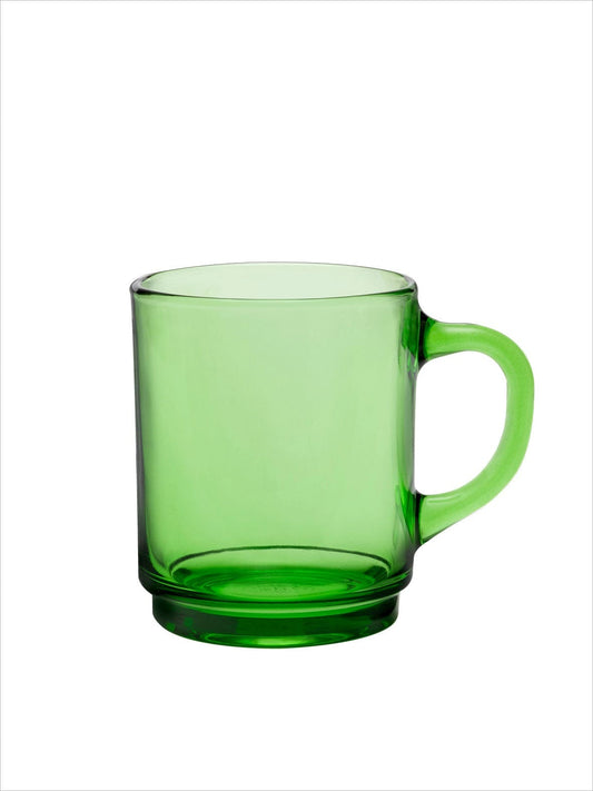 Duralex Versailles Stackable Glass Mug, Green - 8 3/4oz.