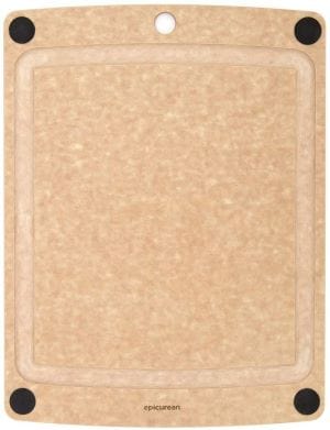 Epicurean Wood Cutting Board, Beige, 17.5" X 13"