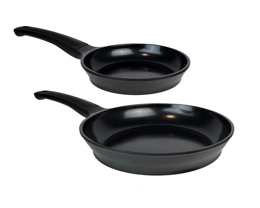 Evaco / Cast BIX Series Non-Stick Ceramic Fry Pan, Two Piece Set - 8" & 12"