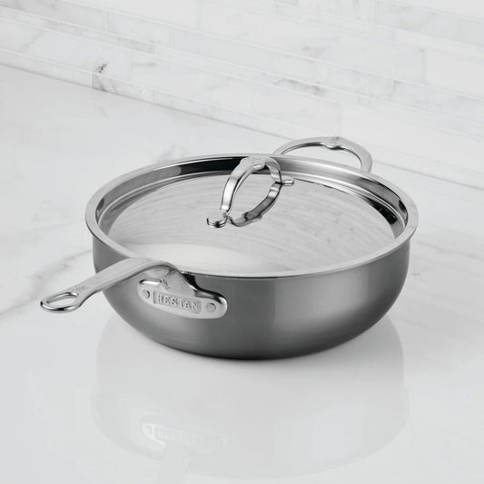 Hestan Nanobond Covered Essential Pan with Helper Handle - 5 Quart