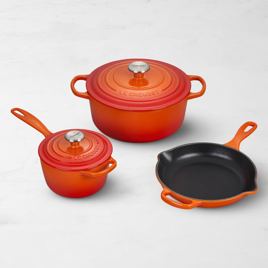 Le Creuset 5-Piece Signature Cookware Set - Multiple Colors