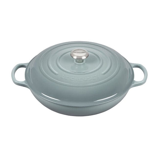 Le Creuset Signature Braiser, 5 Quart - Sea Salt