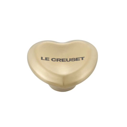 Le Creuset Figural Heart Knob, Light Gold - Large (45mm)