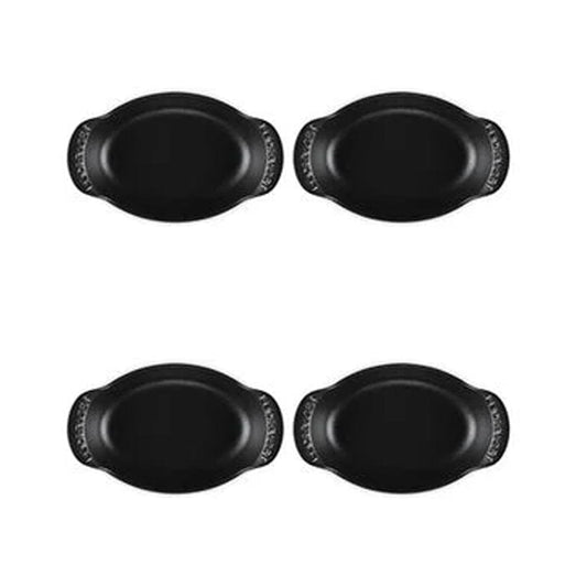 Le Creuset Gourmand Collection Oval Baker - Licorice - Set of Four