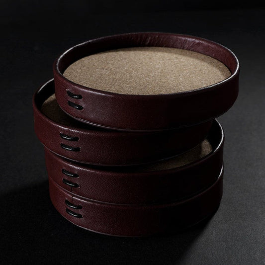 Liiton Leather Coasters S/4