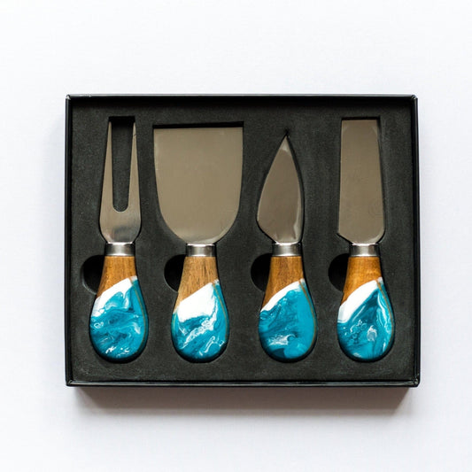 Lynn & Liana Resin Cheese Knives -Ocean Vibes - Set of Four