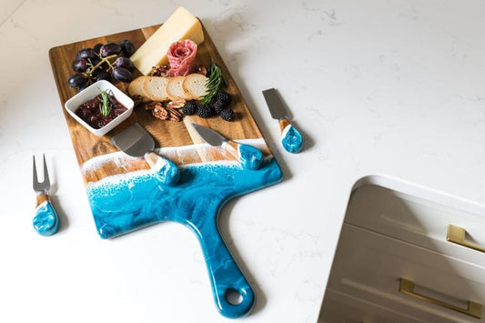 Lynn & Liana Resin Cheese Knives -Ocean Vibes - Set of Four
