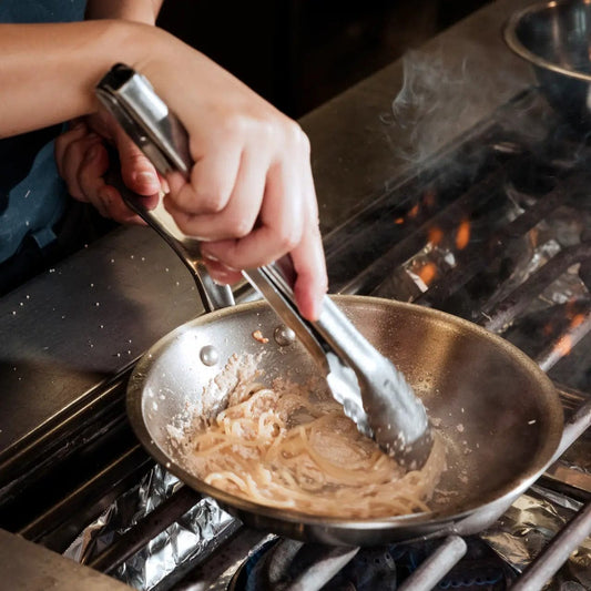 Made In Stainless 5-Ply Steel Fry Pan - 8", 10", 12" - Induction Friendly, Lifetime Warranty