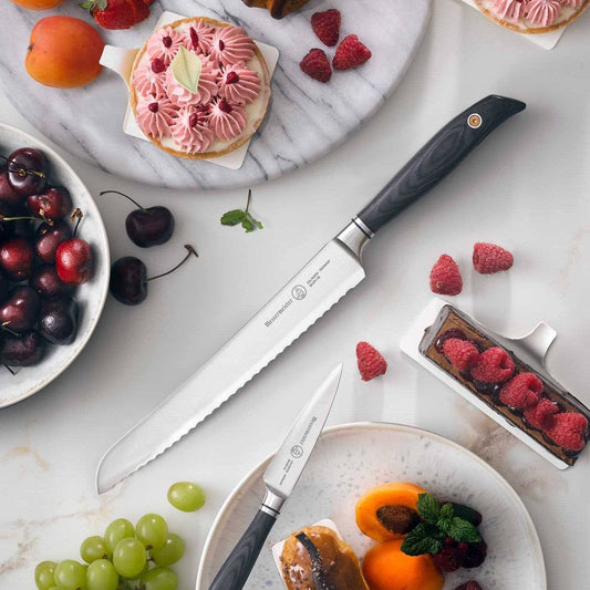 Messermeister Forged Blacksmith Series Scalloped Slicing Knife - 8.5"