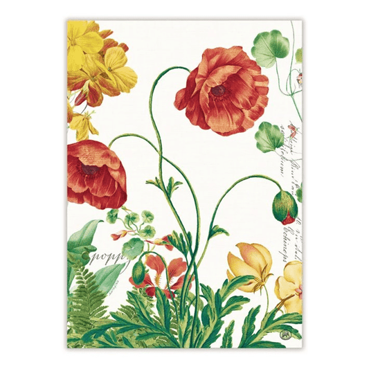 Michel Design Works Kitchen Towel - Poppies & Posies