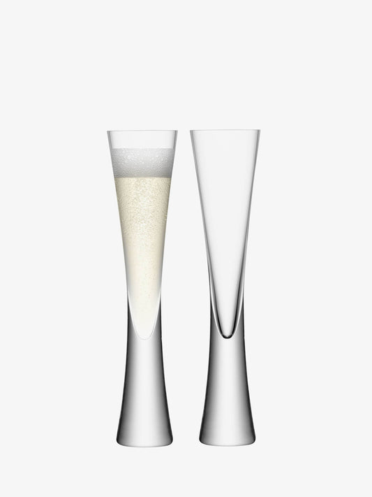 Moya Handblown Champagne Flutes, Set of 2