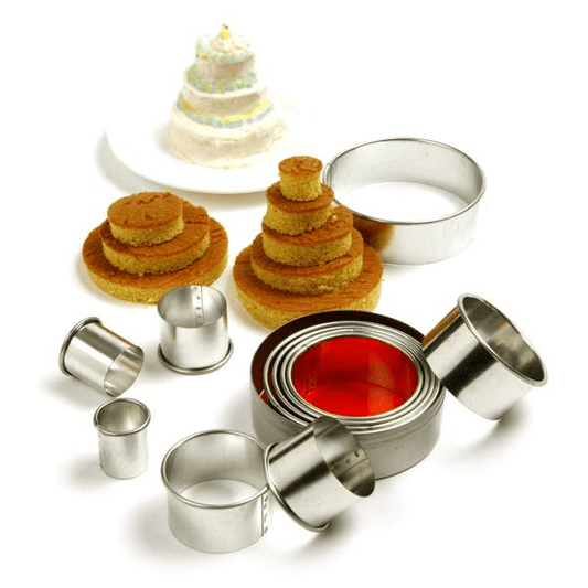 Norpro 11-Piece Stainless Steel Round Biscuit/Cookie Cutter Set