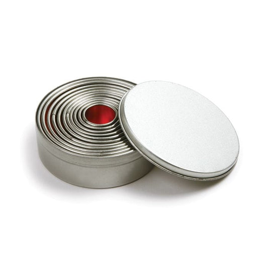 Norpro 11-Piece Stainless Steel Round Biscuit/Cookie Cutter Set