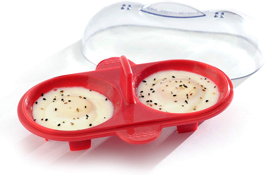 Norpro Silicone Microwave Double Egg Poacher
