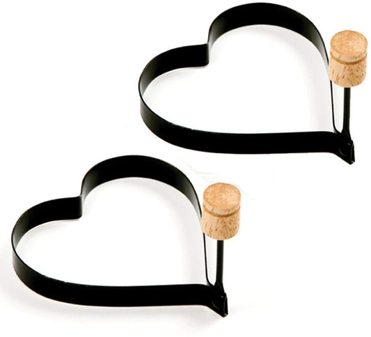 Norpro Heart Pancake/Egg Rings, 2 Pieces