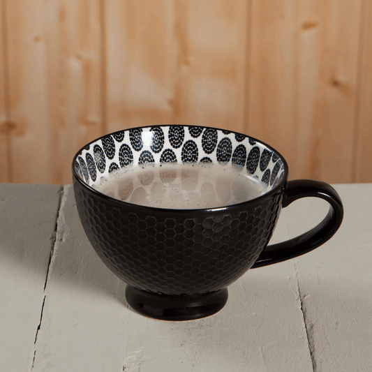 Now Designs by Danica Black Stamped Latte Mug - 14 oz