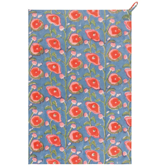 Danica Now Designs - Danica Heirloom - Poppy Block Print Dishtowel