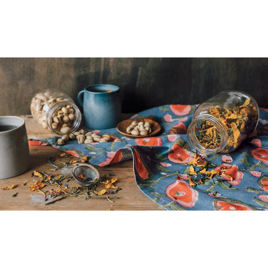 Danica Now Designs - Danica Heirloom - Poppy Block Print Dishtowel
