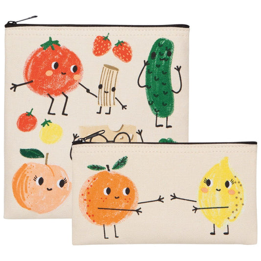 Danica Now Designs - Funny Food Snack Bags - Set of 2