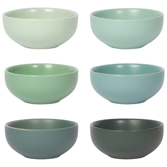 Now Designs by Danica Leaf Pinch Bowls - Set of 6