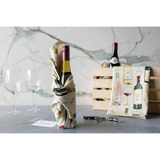 Now Designs by Danica Sommelier Printed Cotton Dishtowel