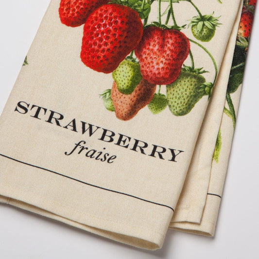 Now Designs by Danica Vintage Strawberries Cotton Dishtowel