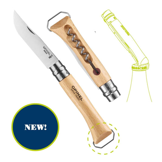 Opinel No. 10 Corkscrew with Bottle Opener Knife