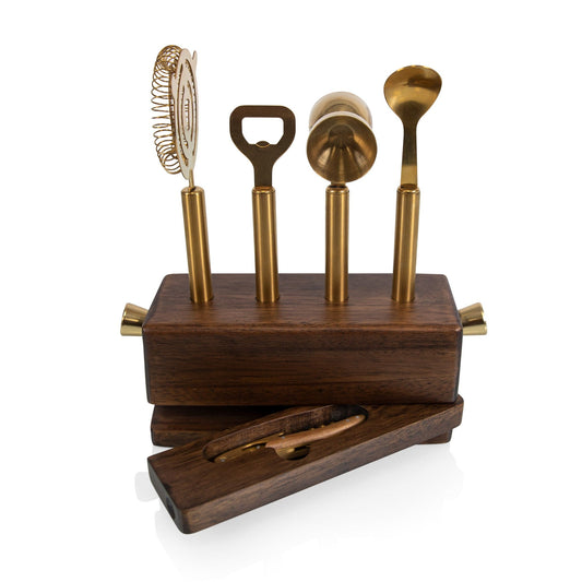 Picnic Time Sidecar 5-Piece Bar Set
