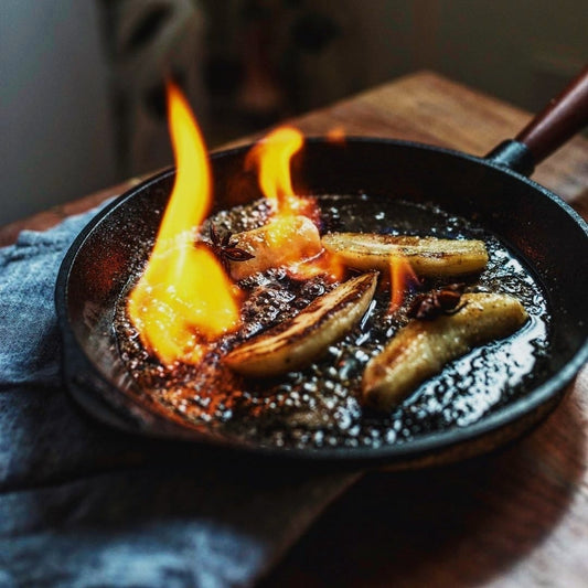 Skeppshult Cast Iron Skillet with Walnut Handle, 9.5"
