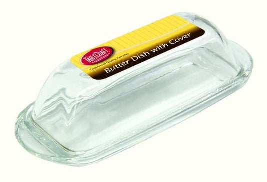 Tablecraft Glass Butter Dish