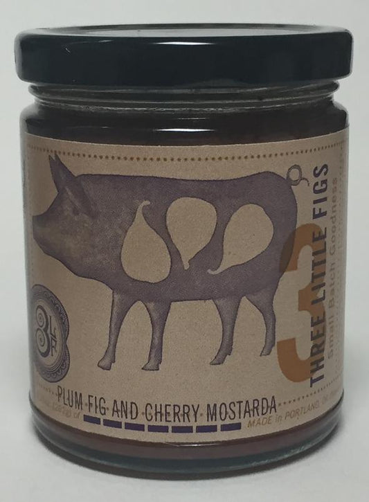 Three Little Figs Plum, Fig and Cherry Mostarda, 9.25 oz.