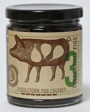 Three Little Figs Puddletown Pub Chutney, 9.25 oz.