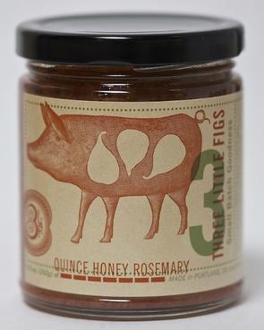 Three Little Figs Quince Rosemary Jam, 9.25 oz.