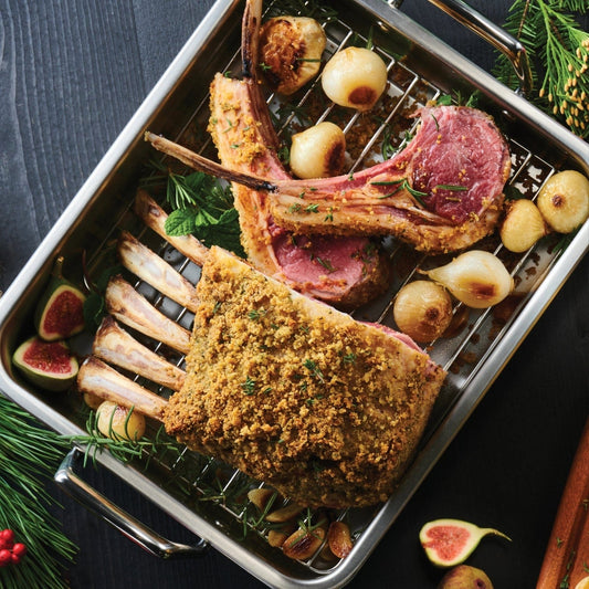 Tramontina Prima Stainless Steel Roasting Pan with Basting Grill - 15"