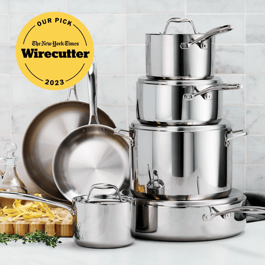 Tramontina Signature Tri-Ply Clad Stainless Steel Cookware Set - 12 Piece