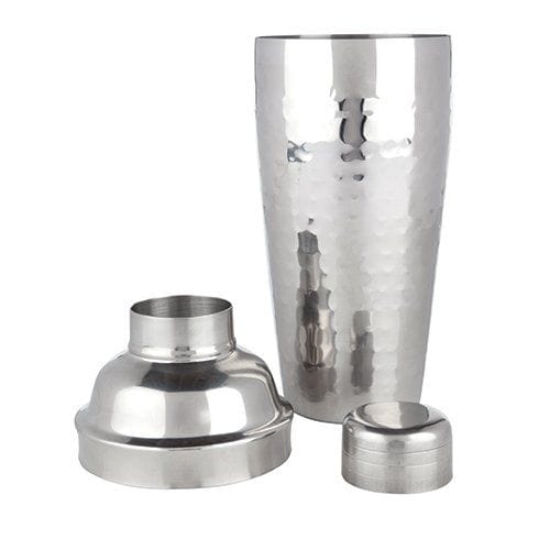 True Brands Hammered Cocktail Shaker
