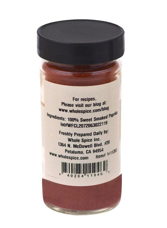 Whole Spiced Sweet Smoked Paprika, 2.5 Oz.