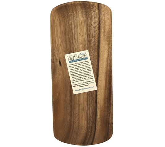 Acacia Oval Charcuterie and Serving Tray, 12” x 5” x .75”
