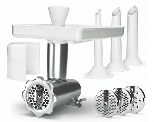 Ankarsrum Meat Mincer Hunter Package - Original Assistent Stand Mixer Meat Grinder Attachment Set for Making Sausage and More - Made in Sweden