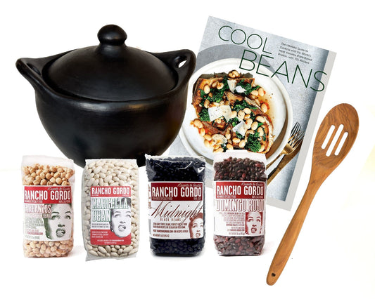 Authentic Chamba Soup & Bean Pot + Rancho Gordo Heirloom Beans Gift Set