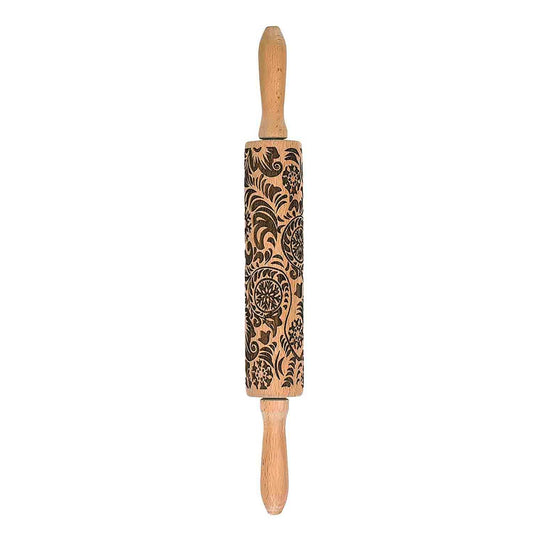 Beechwood Rolling Pin - Paisley