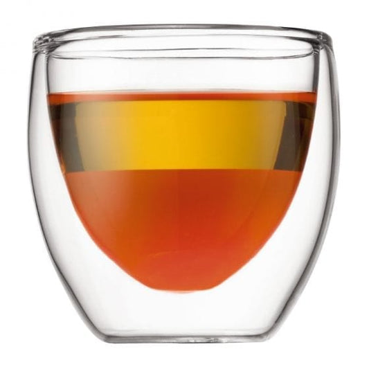 Bodum Double Wall Espresso Glass, Set of 2, 2.5 oz