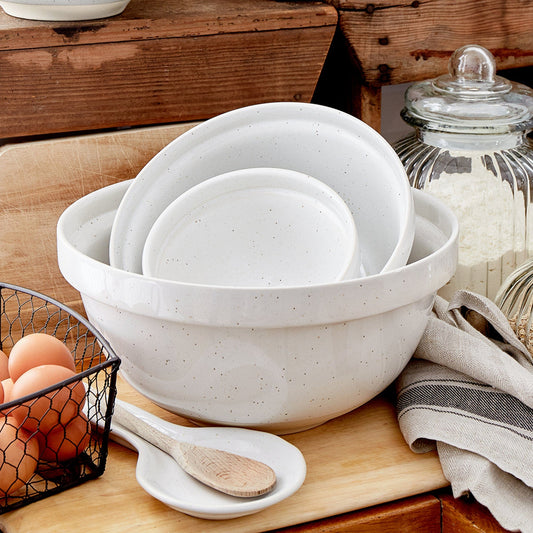 Casafina Fattoria Stoneware Mixing Bowls - White - Various Sizes