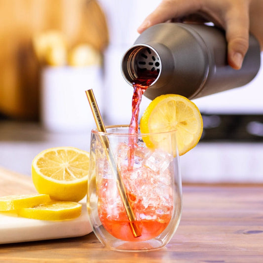 Corkcicle Cocktail Shaker 17oz, Ceramic Slate
