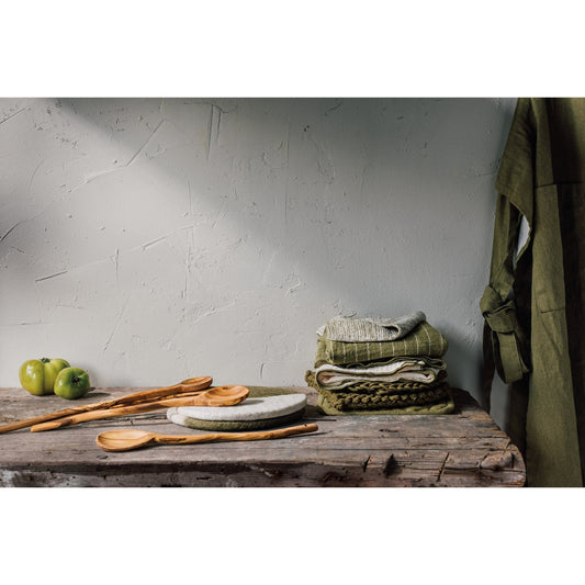 Danica Felted Wool Trivet - Olive, 8"