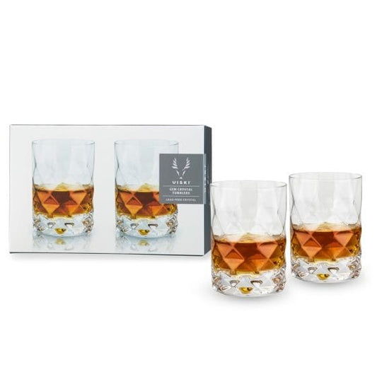 Gem Crystal Tumblers by Viski - Set of 2